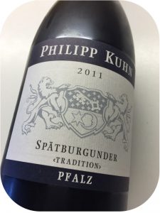 2011 Weingut Philipp Kuhn, Spätburgunder Tradition, Pfalz, Tyskland