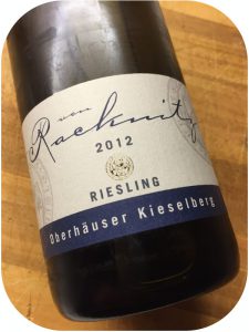 2012 Weingut von Racknitz, Oberhäuser Kieselberg Riesling, Nahe, Tyskland