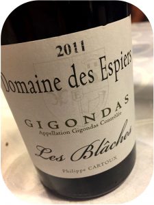 2011 Domaine des Espiers, Gigondas Les Blâches, Rhône, Frankrig