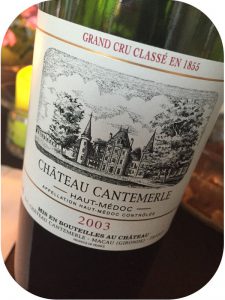 2003 Château Cantemerle, Haut-Médoc, Bordeaux, Frankrig