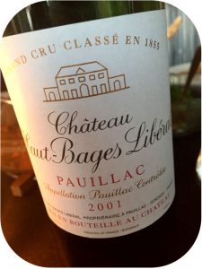 2001 Château Haut-Bages Libéral, Pauillac, Bordeaux, Frankrig