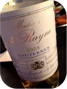 2005 Château de Rayne Vigneau, Madame de Rayne Sauternes, Bordeaux, Frankrig