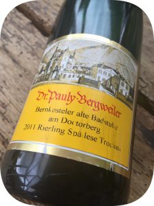 2011 Weingut Dr. Pauly-Bergweiler, Bernkasteler alte Badstube am Doctorberg Riesling Spätlese Trocken, Mosel, Tyskland