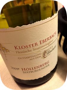 2009 Weingut Kloster Eberbach, Assmannshäuser Höllenberg Spätburgunder Trocken aus dem Cabinetkeller, Rheingau, Tyskland