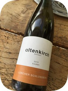 2013 Weingut Altenkirch, Lorcher Schlossberg Riesling Trocken, Rheingau, Tyskland