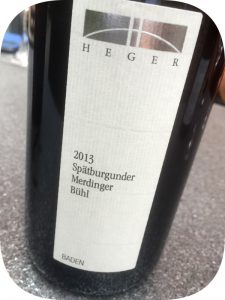 2013 Weingut Dr. Heger, Spätburgunder Merdinger Bühl, Baden, Tyskland