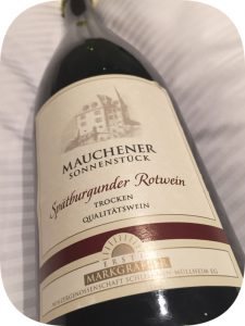 2014 Erste Markgräfler Winzergenossenschaft Schliengen-Müllheim, Mauchener Sonnenstück Spätburgunder Trocken, Baden, Tyskland