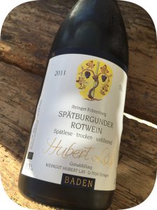 2011 Weingut Hubert Lay, Ihringer Fohrenberg Spätburgunder Spätlese Trocken Unfiltered, Baden, Tyskland