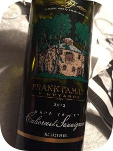 2012 Frank Family Vineyards, Napa Valley Cabernet Sauvignon, Californien, USA