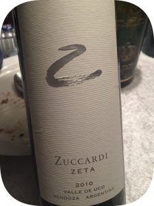 2010 Familia Zuccardi, Zuccardi Zeta, Mendoza, Argentina