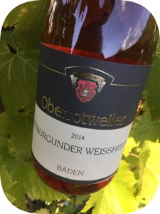 2014 Kaiserstühler Winzerverein Oberrotweil, Spätburgunder Weißherbst, Baden, Tyskland