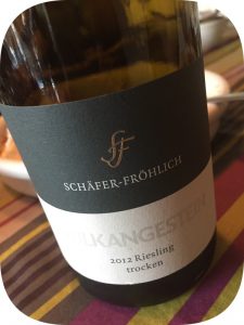 2012 Weingut Schäfer-Fröhlich, Vulkangestein Riesling Trocken, Nahe, Tyskland