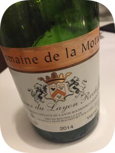 2014 Domaine de la Motte, Coteaux du Layon Rochefort, Loire Frankrig