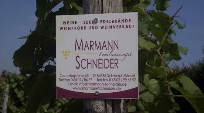 2014 Weingut Marmann-Schneider, Schweicher Annaberg Riesling Kabinett Trocken, Mosel, Tyskland