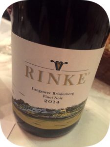 2015 Weingut Rinke, Langsurer Brüderberg Pinot Noir, Mosel, Tyskland