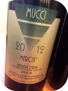 2012 Cascina Mucci, Barbera d'Alba Superiore Meros, Piemonte, Italien