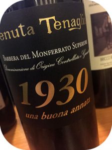 2012 Tenuta Tenaglia, Barbera del Monferrato Superiore 1930, Piemonte, Italien