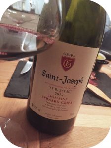 2012 Bernard Gripa, Saint-Joseph Le Berceau, Rhône, Frankrig