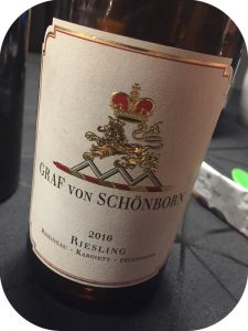 2016 Weingut Schloss Schönborn, Riesling Kabinett, Rheingau, Tyskland