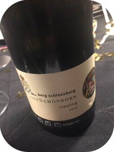 2009 Weingut Schloss Schönborn, Rüdesheim Berg Schlossberg Riesling Erstes Gewächs, Rheingau, Tyskland