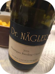 2016 Weingut Dr. Nägler, Rheingau Riesling Classic, Rheingau, Tyskland