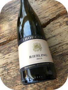 2016 Domaine Boeckel, Riesling, Alsace, Frankrig