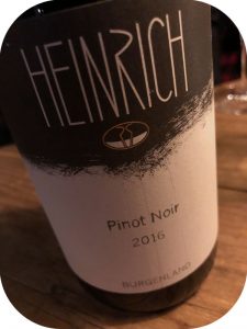 2016 Weingut Heinrich, Pinot Noir, Burgenland, Østrig