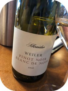 2016 Weingut Schneider, Weiler Pinot Noir Blanc de Noirs, Baden, Tyskland