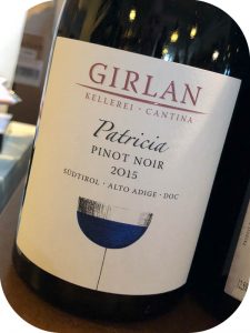 2015 Kellerei Girlan, Patricia Pinot Noir, Alto Adige, Italien