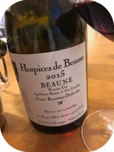 2015 Albert Sounit, Beaune 1. Cru Rousseau-Deslandes Hospice de Beaune, Bourgogne, Frankrig