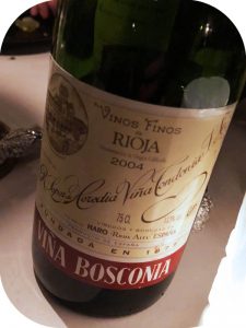 2004 R. López de Heredia Viña Tondonia, Viña Bosconia Reserve, Rioja, Spanien