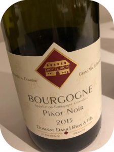 2015 Domaine Daniel Rion & Fils, Bourgogne Pinot Noir, Bourgogne, Frankrig