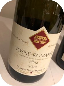 2014 Domaine Daniel Rion & Fils, Vosne Romanée Village, Bourgogne, Frankrig