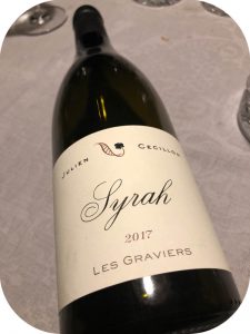 2017 Julien Cecillon, Syrah Les Graviers, Rhône, Frankrig