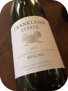 2012 Frankland Estate, Netley Road Vineyard Riesling, Western Australia, Australien