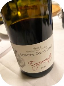 2015 Domaine David Ermel, Empreinte Pinot Noir Barrique, Alsace, Frankrig