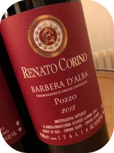 2015 Renato Corino, Barbera d'Alba Pozzo, Piemonte, Italien