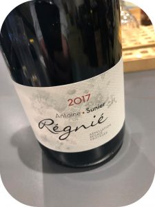 2017 Antoine Sunier, Regnié, Bourgogne, Frankrig