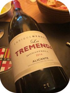 2016 Bodegas Enrique Mendoza, La Tremenda Monastrell, Valencia, Spanien