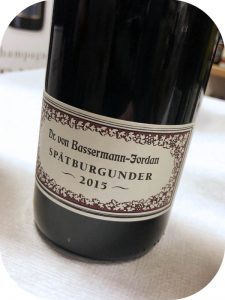 2015 Weingut Geheimer Rat Dr. Von Bassermann-Jordan, Spätburgunder, Pfalz, Tyskland