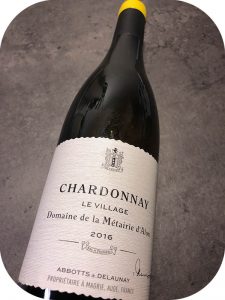 2016 Domaine de la Métairie d’Alon, Chardonnay Le Village, Languedoc, Frankrig