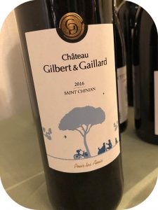 2016 Château Gilbert & Gaillard, Pour Les Amis Saint-Chinian, Languedoc, Frankrig