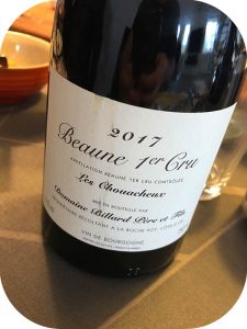 2017 Domaine Billard Père et Fils, Beaune 1. Cru Les Chouacheux, Bourgogne, Frankrig