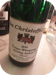 2016 Weingut Jos. Christoffel jr., Ürziger Würzgarten Riesling Auslese ***, Mosel, Tyskland