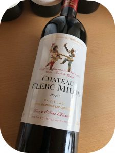 2012 Château Clerc Milon, Pauillac 5. Grand Cru Classé, Bordeaux, Frankrig