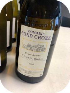 2018 Domaine Fond Croze, Côtes-du-Rhône Cuvée Analys, Rhône, Frankrig