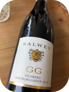 2012 Weingut Salwey, Oberrotweiler Eichberg Spätburgunder GG, Baden, Tyskland