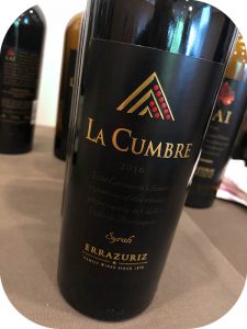 2016 Viña Errazuriz, La Cumbre, Aconcagua, Chile