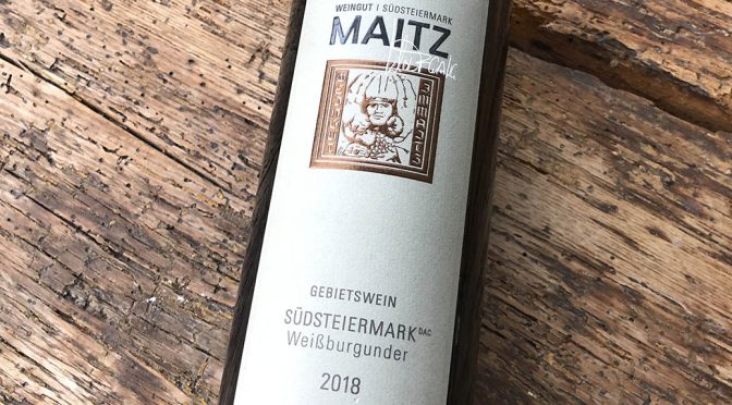 2018 Weingut Wolfgang Maitz, Südsteiermark Weißburgunder, Südsteiermark, Østrig