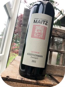 2012 Weingut Wolfgang Maitz, Südsteiermark Zweigelt, Südsteiermark, Østrig